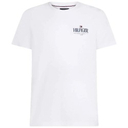 тениска,мъжки,тениски,tommy,hilfiger,stack,short,sleeve,t,shirt,white