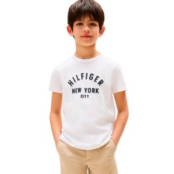 тениска,детски,тениски,tommy,hilfiger,curved,graphic,short,sleeve,t,shirt,white,(white)