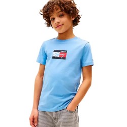 тениска,детски,тениски,tommy,hilfiger,script,flag,print,short,sleeve,t,shirt,cloudy,blue,(blue)