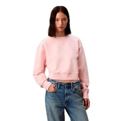 блуза,дамски,блузи,calvin,klein,jeans,french,terrry,cropped,sweatshirt,pink