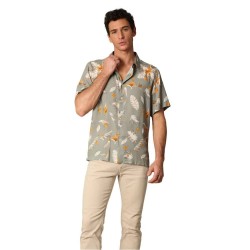 риза,с,къс,ръкав,мъжки,ризи,deeluxe,pearl,short,sleeve,shirt,lichen,(beige)