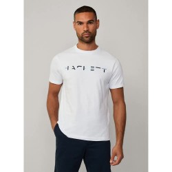 тениска,мъжки,тениски,hackett,block,short,sleeve,t,shirt,white