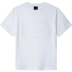 тениска,детски,тениски,hackett,club,emboss,short,sleeve,t,shirt,white,(white)