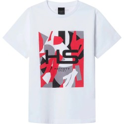 тениска,детски,тениски,hackett,coral,short,sleeve,t,shirt,white,(white)