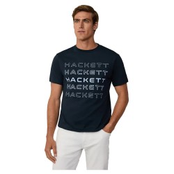 тениска,мъжки,тениски,hackett,gradient,short,sleeve,t,shirt,blue