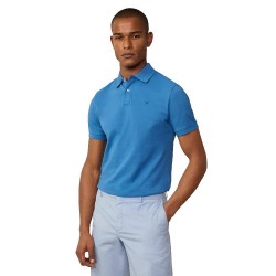 дамски,блузи,с,яка,мъжки,блузи,с,яка,hackett,logo,slim,fit,short,sleeve,polo,blue,(pacific,blue)