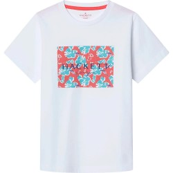 тениска,детски,тениски,hackett,palm,box,coral,short,sleeve,t,shirt,white