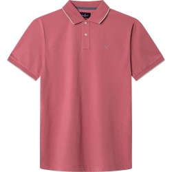 мъжки,блузи,с,яка,hackett,tipped,short,sleeve,polo,berry,red,(pink)