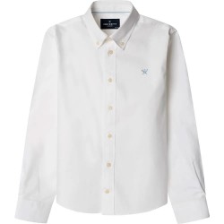 Риза с дълъг ръкав Hackett Washed Oxford long sleeve shirt - White (Optic White) риза,с,дълъг,ръкав,детски,ризи,hackett,washed,oxford,long,sleeve,shirt,white,(optic,white)