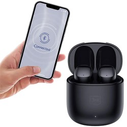 слушалки,слушалки,3mk,flowbuds,wireless,earphones,black,(black)