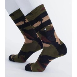 чорапи,мъжки,чорапи,hurley,h2o,jacquard,crew,socks,olive,(green)