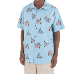 риза,с,къс,ръкав,мъжки,ризи,hurley,oao,lido,stretch,short,sleeve,shirt,blue