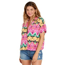 риза,с,къс,ръкав,дамски,блузи,дамски,ризи,rip,curl,ikat,geo,short,sleeve,shirt,multicolor