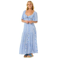 рокля,дамски,поли,и,рокли,rip,curl,san,carlos,short,sleeve,long,dress,blue