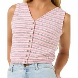 тениска,дамски,тениски,rip,curl,sanza,waffle,ii,sleeveless,t,shirt,pink,(red)