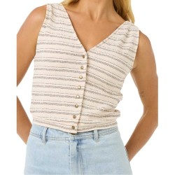 тениска,дамски,тениски,rip,curl,sanza,waffle,ii,sleeveless,t,shirt,beige,(shell)