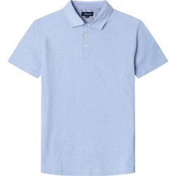 мъжки,блузи,с,яка,façonnable,oxford,stitch,short,sleeve,polo,blue