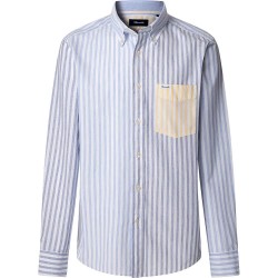 риза,с,дълъг,ръкав,мъжки,ризи,façonnable,regency,stripe,mix,long,sleeve,shirt,horizon,blue,(blue)