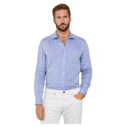 риза,с,дълъг,ръкав,мъжки,ризи,façonnable,yd,plain,long,sleeve,shirt,blue