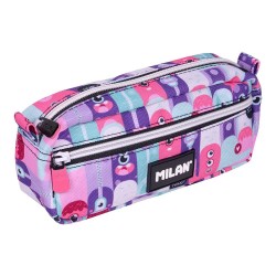 канцеларски,принадлежности,milan,2,zipped,rectangular,pencil,case,aliens,2,special,series,multicolor,(multicolor)