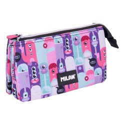 канцеларски,принадлежности,milan,5,pocket,pencil,case,aliens,2,special,series,multicolor,(multicolor)
