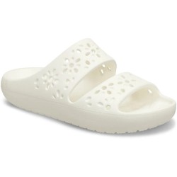 мъжки,джапанки,и,чехли,crocs,classic,floral,cut,out,slides,white,(chalk)