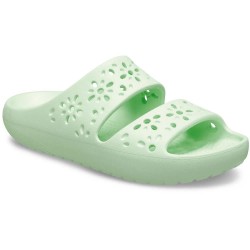 мъжки,джапанки,и,чехли,crocs,classic,floral,cut,out,slides,jade,tint,(green)