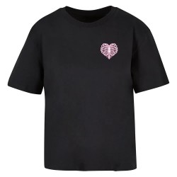 тениска,мъжки,тениски,miss,tee,heart,cage,rose,short,sleeve,t,shirt,black,(black)