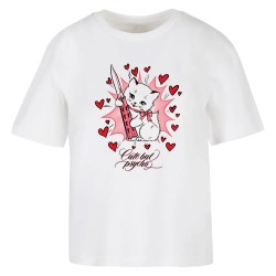 тениска,мъжки,тениски,miss,tee,psycho,kitty,short,sleeve,t,shirt,white,(white)