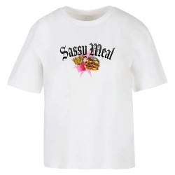 тениска,мъжки,тениски,miss,tee,sassy,meal,short,sleeve,t,shirt,white,(white)