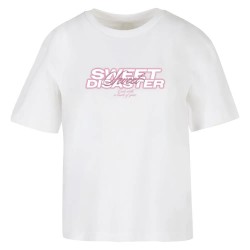 тениска,мъжки,тениски,miss,tee,sweet,disaster,short,sleeve,t,shirt,white