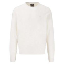 Блуза Fynch hatton 1503700 Cotton Linen sweater - White (New Offwhite) блуза,мъжки,пуловери,fynch,hatton,1503700,cotton,linen,sweater,white,(new,offwhite)