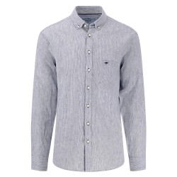 риза,с,дълъг,ръкав,мъжки,ризи,fynch,hatton,15046160,linen,fine,stripe,long,sleeve,shirt,navy,(grey)
