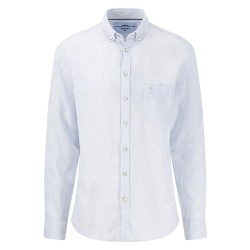 риза,с,дълъг,ръкав,мъжки,ризи,fynch,hatton,15046160,linen,fine,stripe,long,sleeve,shirt,white
