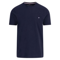 Тениска Fynch hatton 15051324 Slub short sleeve T-shirt - Blue (Navy) тениска,мъжки,тениски,дамски,тениски,fynch,hatton,15051324,slub,short,sleeve,t,shirt,blue,(navy)
