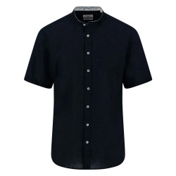 риза,с,къс,ръкав,мъжки,ризи,fynch,hatton,15057008,summer,linen,short,sleeve,shirt,navy,(blue)