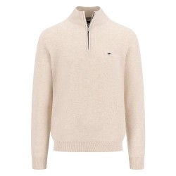 блуза,мъжки,пуловери,fynch,hatton,1513222,structure,half,zip,sweater,beige