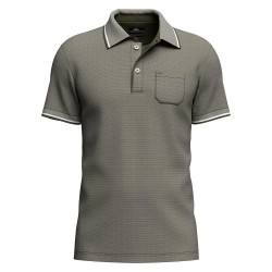мъжки,блузи,с,яка,fynch,hatton,2,tone,mercerized,short,sleeve,polo,dark,khaki,(green)