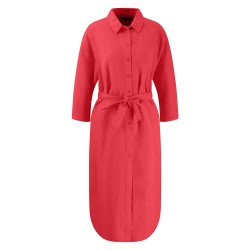 рокля,дамски,поли,и,рокли,fynch,hatton,linen,mix,long,sleeve,dress,summer,red,(red)