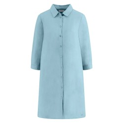 Рокля Fynch hatton A-Line Linen Mix 3/4 sleeve dress - Blue (Summer Lavender) рокля,дамски,поли,и,рокли,fynch,hatton,a,line,linen,mix,3,4,sleeve,dress,blue,(summer,lavender)
