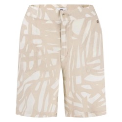 Къси панталони Fynch hatton Abstract Linen Mix shorts - Beige (125) къси,панталони,дамски,панталони,fynch,hatton,abstract,linen,mix,shorts,beige,(125)