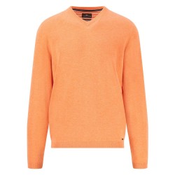 блуза,мъжки,пуловери,fynch,hatton,air,cotton,v,neck,sweater,sunny,orange,(orange)