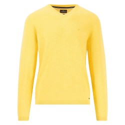 блуза,мъжки,пуловери,fynch,hatton,air,cotton,v,neck,sweater,vivid,yellow,(yellow)