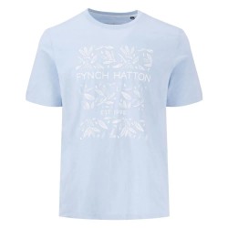 тениска,мъжки,тениски,fynch,hatton,artwork,short,sleeve,t,shirt,summer,breeze,(blue,purple)