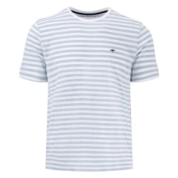 тениска,мъжки,тениски,fynch,hatton,basic,striped,short,sleeve,t,shirt,blue,(summer,breeze)