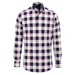 карирана,риза,дамски,ризи,мъжки,ризи,fynch,hatton,big,checks,long,sleeve,shirt,blue,(navy)