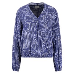 дамски,блузи,дамски,ризи,fynch,hatton,blurry,square,long,sleeve,blouse,summer,taupe,(blue)