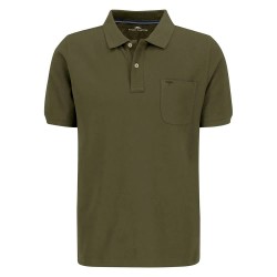 мъжки,блузи,с,яка,fynch,hatton,chest,pkt,premium,cotton,short,sleeve,polo,dark,khaki,(green)