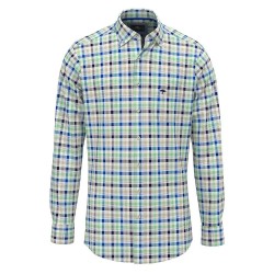 карирана,риза,мъжки,ризи,fynch,hatton,classic,combi,checks,long,sleeve,shirt,turf,green,(green)