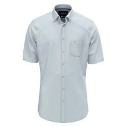риза,с,къс,ръкав,мъжки,ризи,fynch,hatton,classic,solid,slub,short,sleeve,shirt,summer,breeze,(blue)